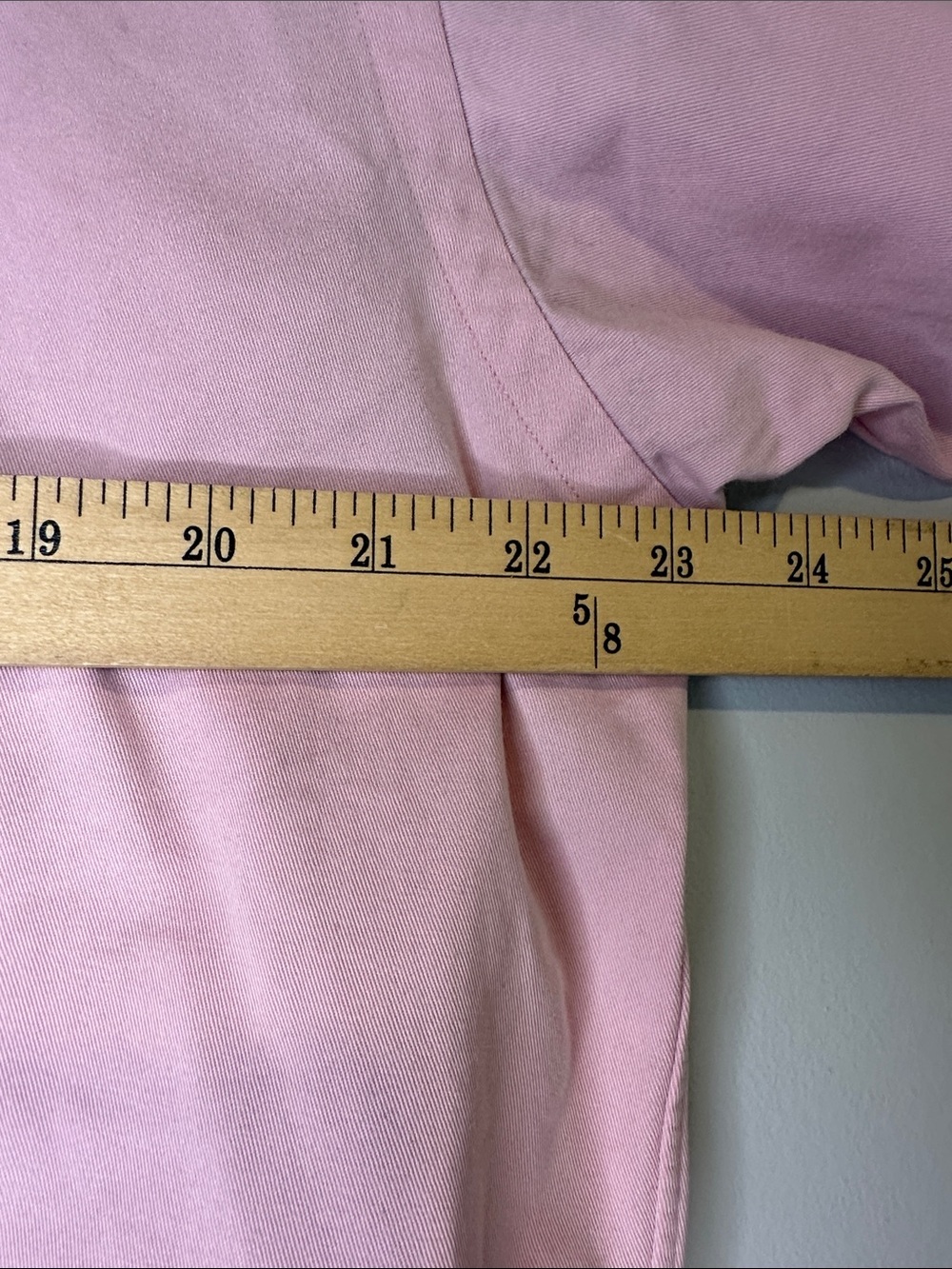 Ralph Lauren Light Pink Oxford Ruffled collar Shirt with Blue Pony - Picture 5 of 5